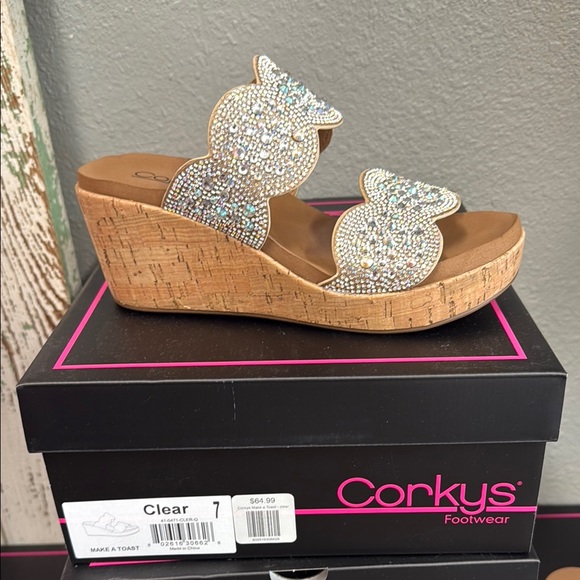 Corkys Footwear - Women's Beach Babe Glitter Sandals main image 1